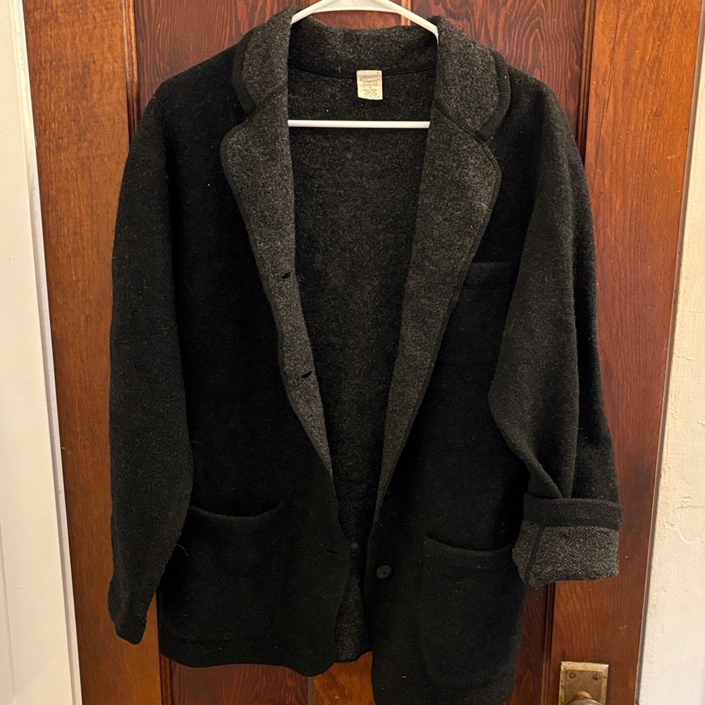 Land’s End Black Vintage Blazer 100% Wool